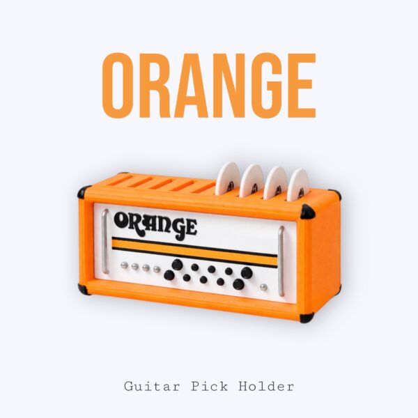Orange Guitar Pick Holder